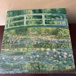 Vintage Claude Monet Waterlilies and Japanese Bridge Puzzle 500+ Pc 18"x24"